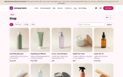 The salon’s shop on its own website (public demo)